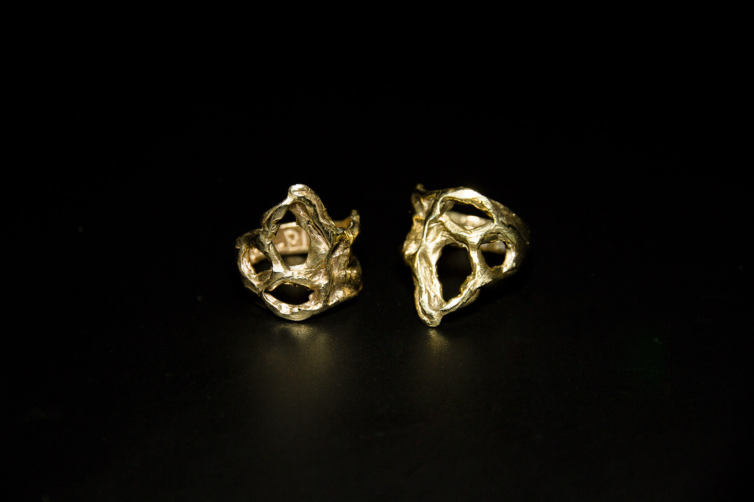 gioielli contemporanei di design anelli Cloto, le Moire di Pandora